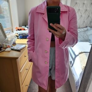 Coach Pink Rain Coat